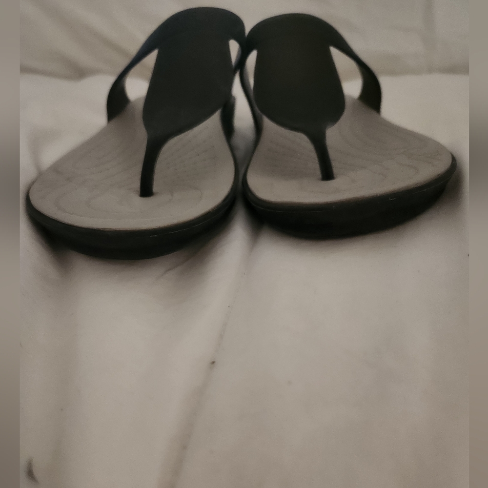 CROCS Black and Gray Women's Sandals - Picture 2 of 6